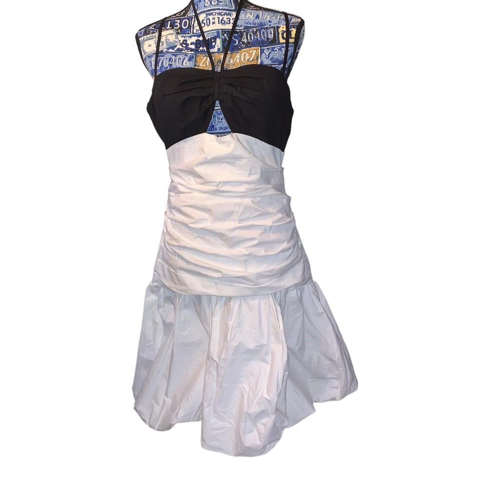 Blithe LA dress black and white 90s vibe size L nwt